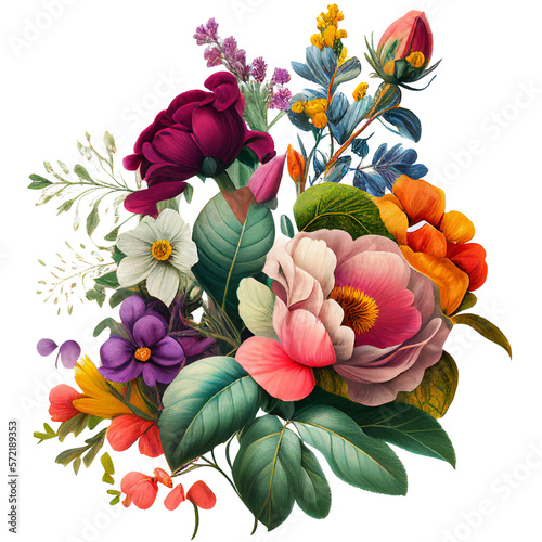 Vintage Flowers Bouquet