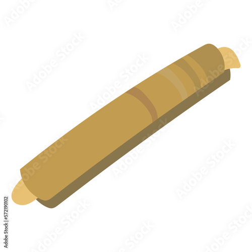 マテガイのフラットなベクターイラスト
Razor clam. Flat designed vector illustration.