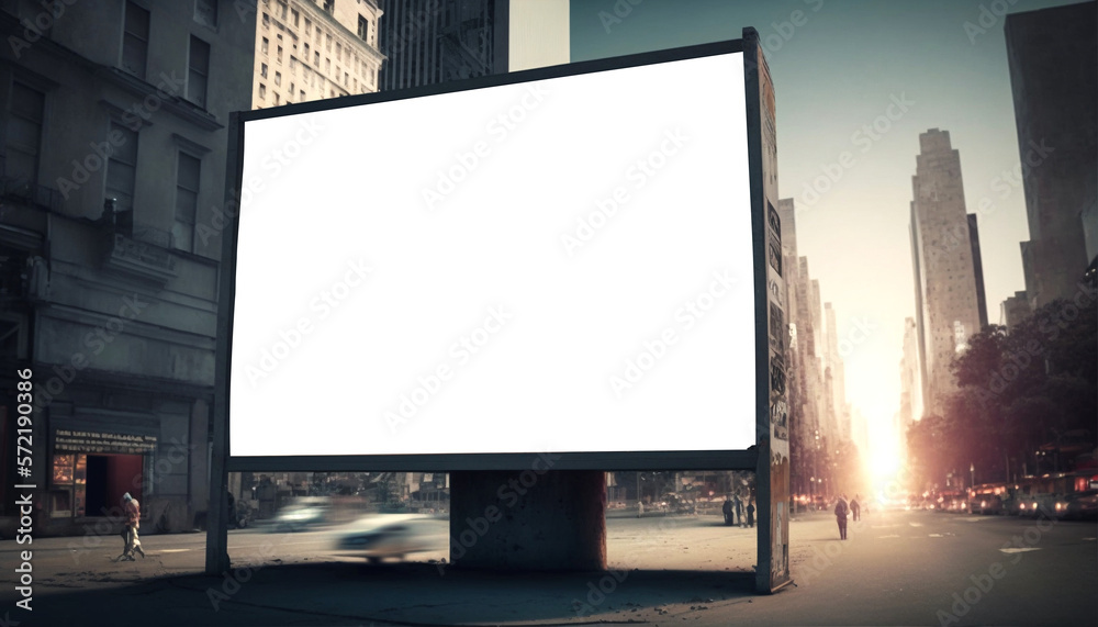 Fototapeta premium billboard, billboard mockup, city, billboard mockup city.