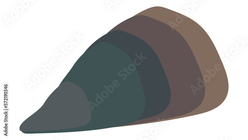 タイラギ（タイラガイ）のフラットなベクターイラスト
Pen shell. Watercolor style illustration.. Flat designed vector illustration.