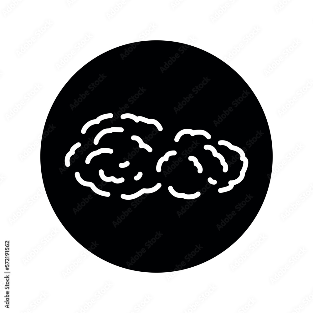 Cloud black line icon. Atmospheric phenomenon.