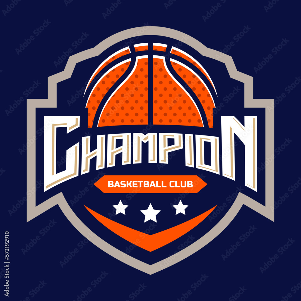 basketball logo team. Basketball logo set with shield. Basketball logo template