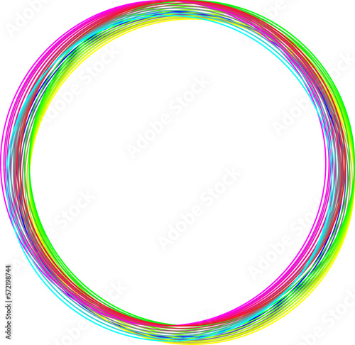 Colorful Round with copy space for your design