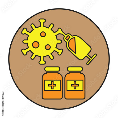 Vaccine, immunity, vaccination icon