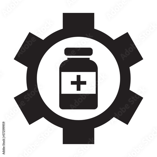 Vaccine, immunity, vaccination icon