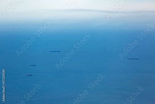 Obraz na płótnie Transportation Ships in Persian Gulf, Bushehr, Iran