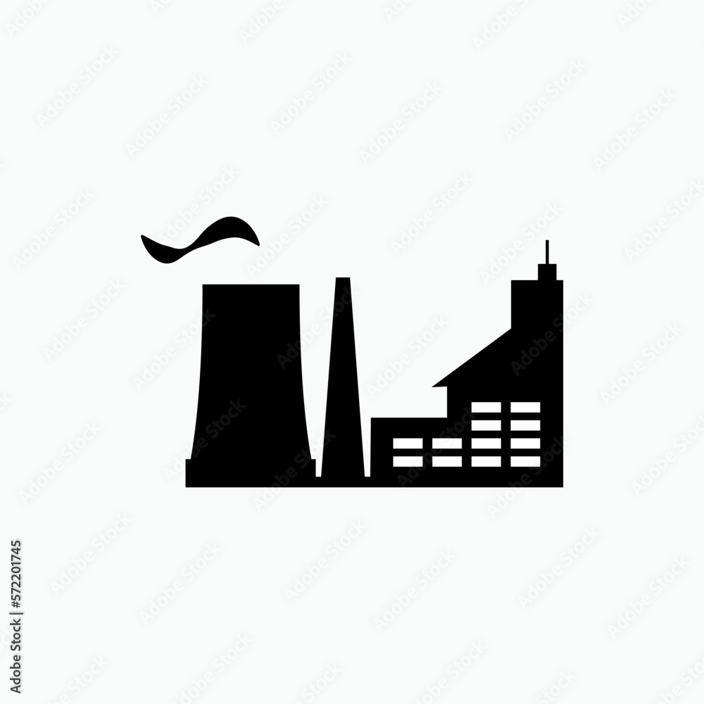 Factory Icon. Industry Symbol - Vector. Factory Icon. Industry Symbol - Vector.