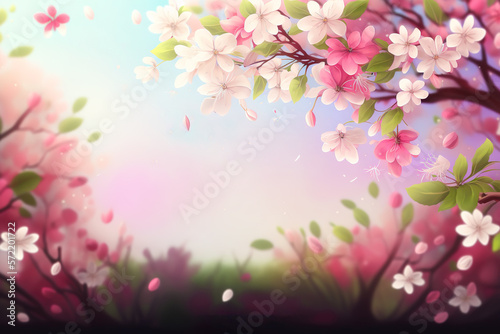 Beautiful composition of spring day flowers. natural colorful flowers background. wedding, Easter, Birthday, Happy Women's Day, Mother's Day, flat, ai generated © Crazy monkey