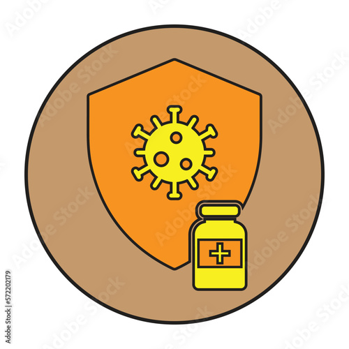 Vaccine, immunity, vaccination icon