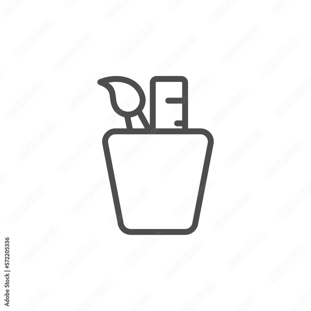 simple art icon in black color simple art icon in black color