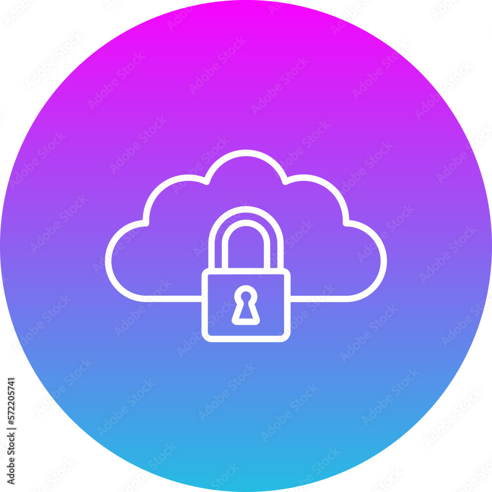 Cloud Lock Icon