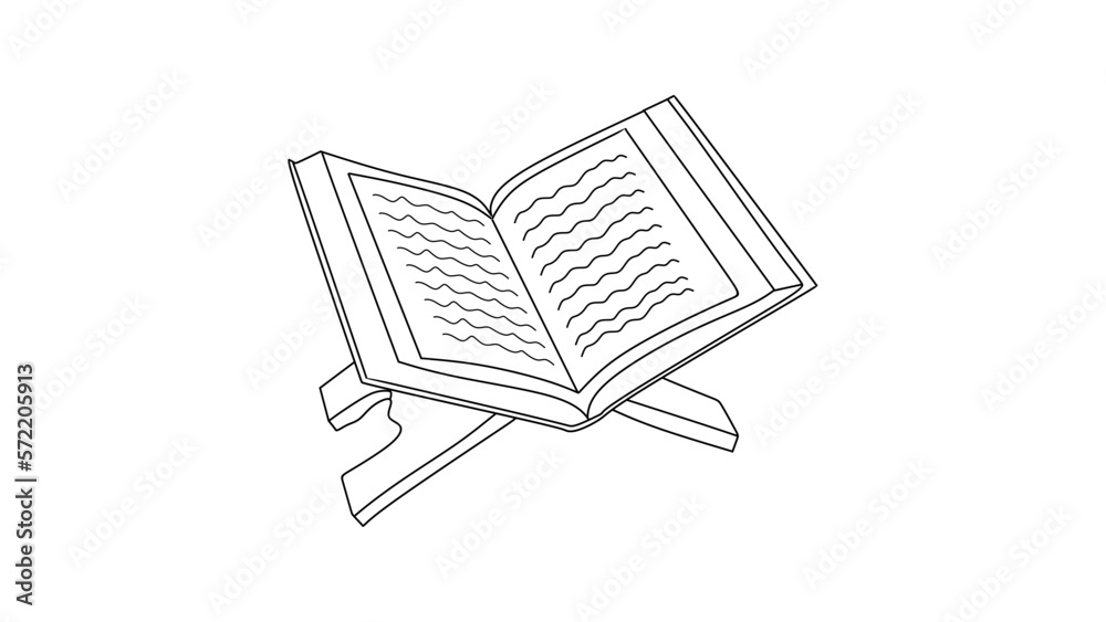 quran element isolated on white background. quran element isolated on white background.