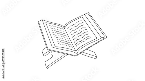 quran element isolated on w...