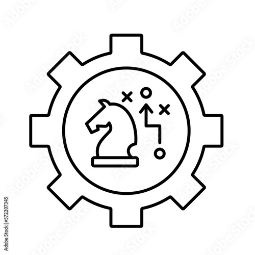 Strategy vector icon easily modify

