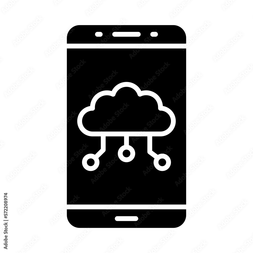 Mobile Cloud Icon Mobile Cloud Icon