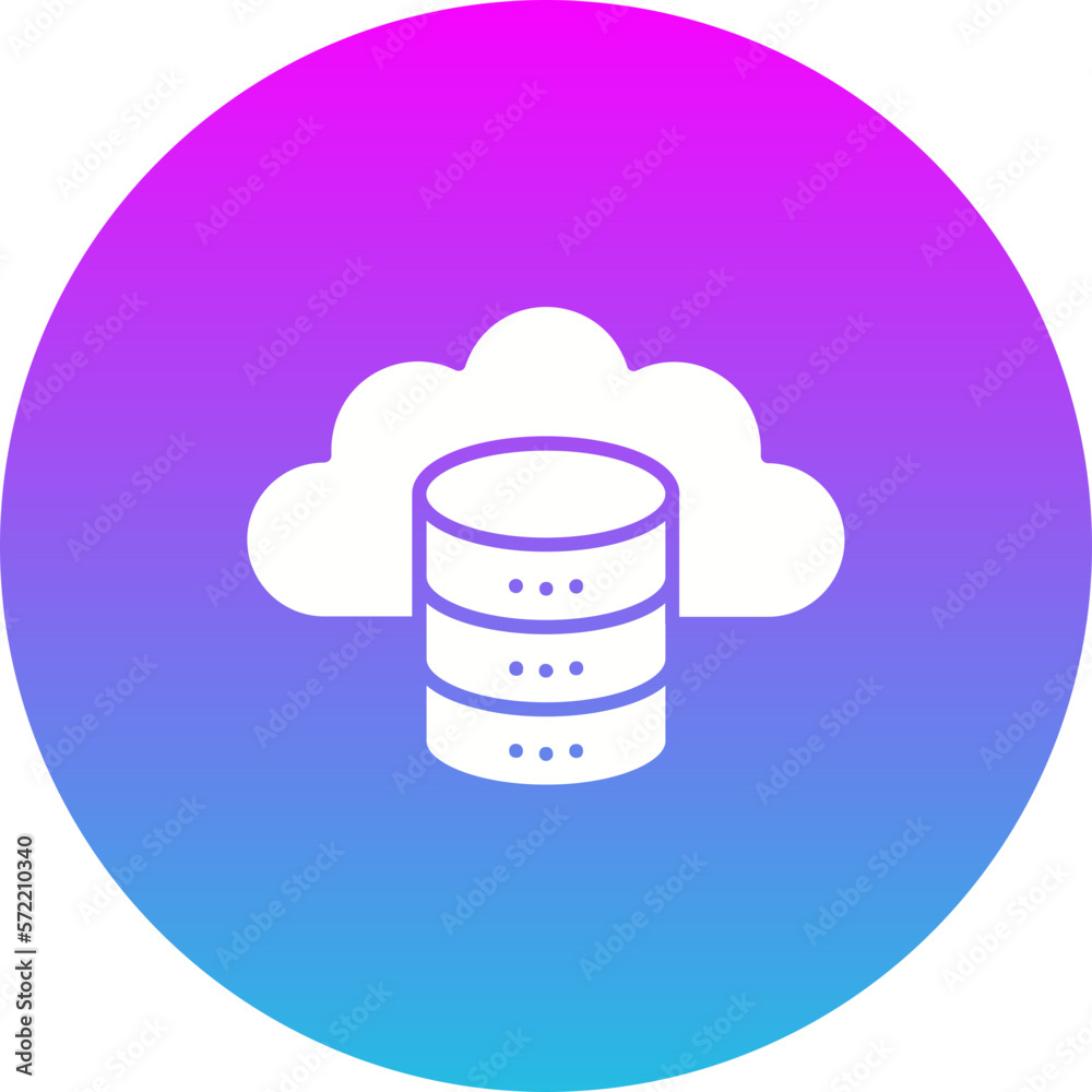 Cloud Database Icon Cloud Database Icon