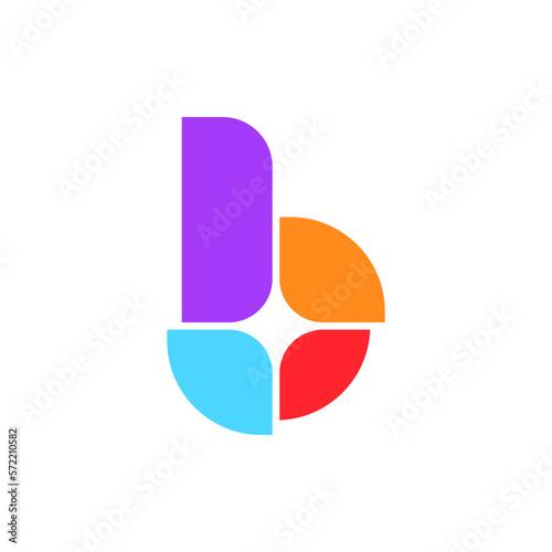 Modern and Colorfull Letter B Logo 