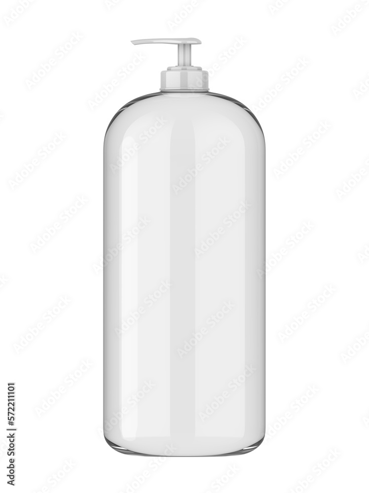 Blank pump cosmetic container mockup, 3d render illustration. Blank pump cosmetic container mockup, 3d render illustration.