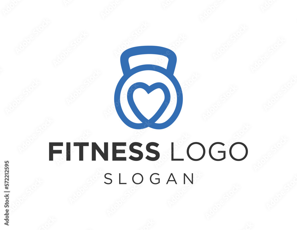 Obraz premium Logo about Fitness on a white background. created using the CorelDraw application.