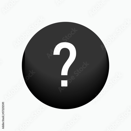 Question Mark Icon - Vector, Sign and Symbol for Design, Presentation, Website or Apps Elements.