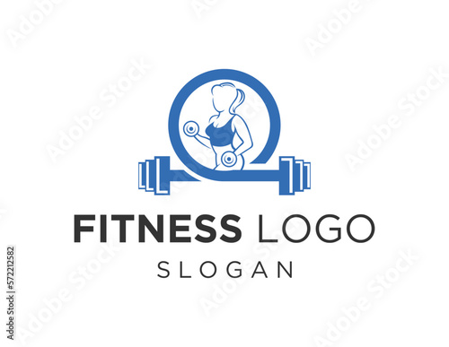 Logo about Fitness on a white background. created using the CorelDraw application.
