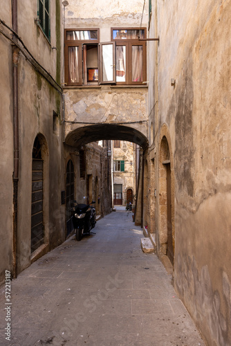 Pitigliano - the picturesque medieval town founded in Etruscan time on the tuff hill in Tuscany  Italy.