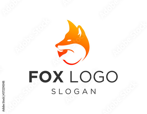 Logo about Fox on a white background. created using the CorelDraw application.