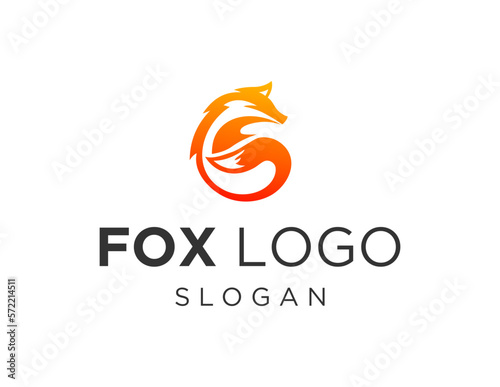 Logo about Fox on a white background. created using the CorelDraw application.