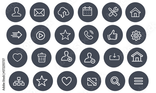 Website and Internet Icons vector design