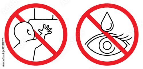 Signs - Keep away from children and Eye irritant