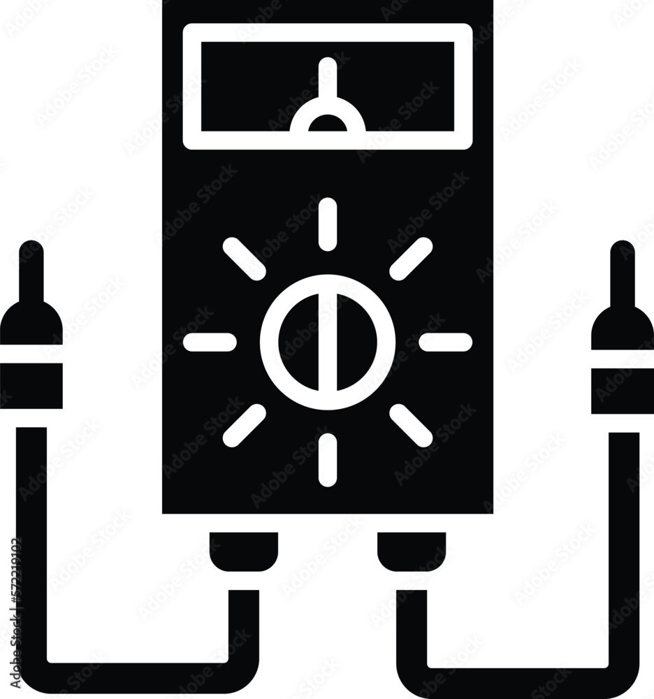 Voltmeter Vector Icon Design Illustration Voltmeter Vector Icon Design Illustration