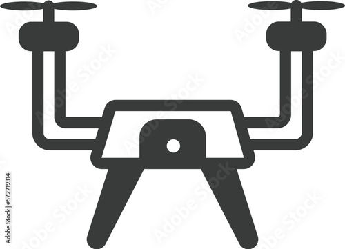 drone icon. filled drone icon from artificial intellegence collection. flat glyph vector isolated on white background. Editable drone symbol can be used web and mobile