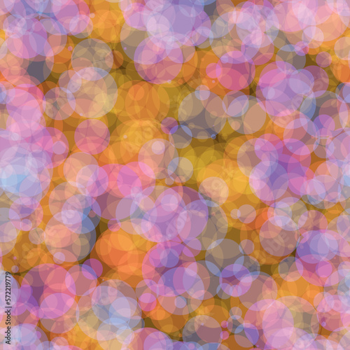 Abstract seamless pattern with different circles. Vector file for designs.