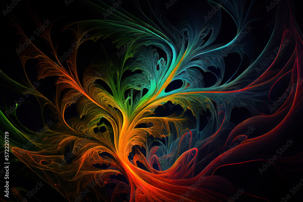 Abstract neural background. Generative Ai Abstract neural background. Generative Ai