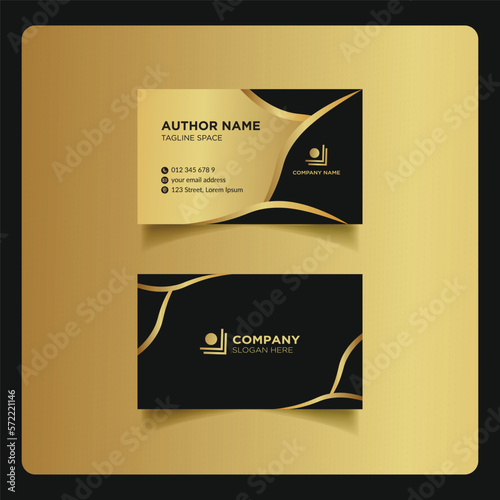 Clean modern and corporate luxury business card design template or visiting card design
