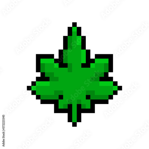 Wallpaper Mural Set icon Green leaves illustrator vector. Leaves 8bit Torontodigital.ca