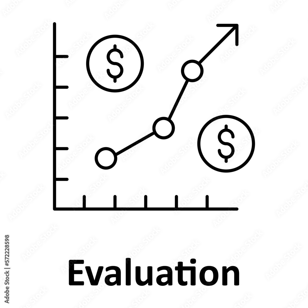 Dollar valuation vector icon easily modify
Dollar valuation vector icon easily modify