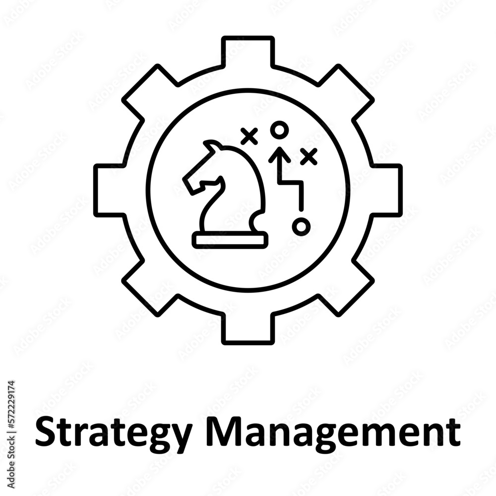 Strategy settings vector icon easily modify

