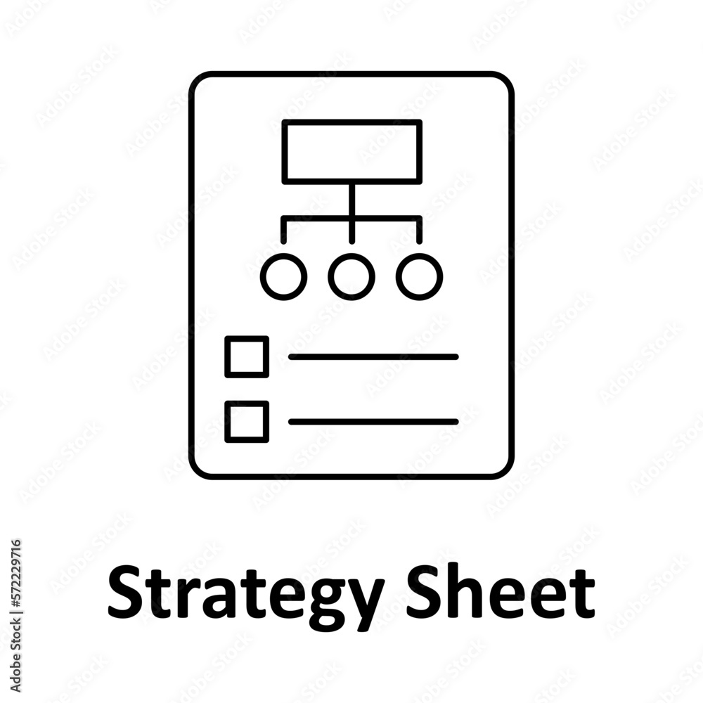 Strategy sheet vector icon easily modify
Strategy sheet vector icon easily modify