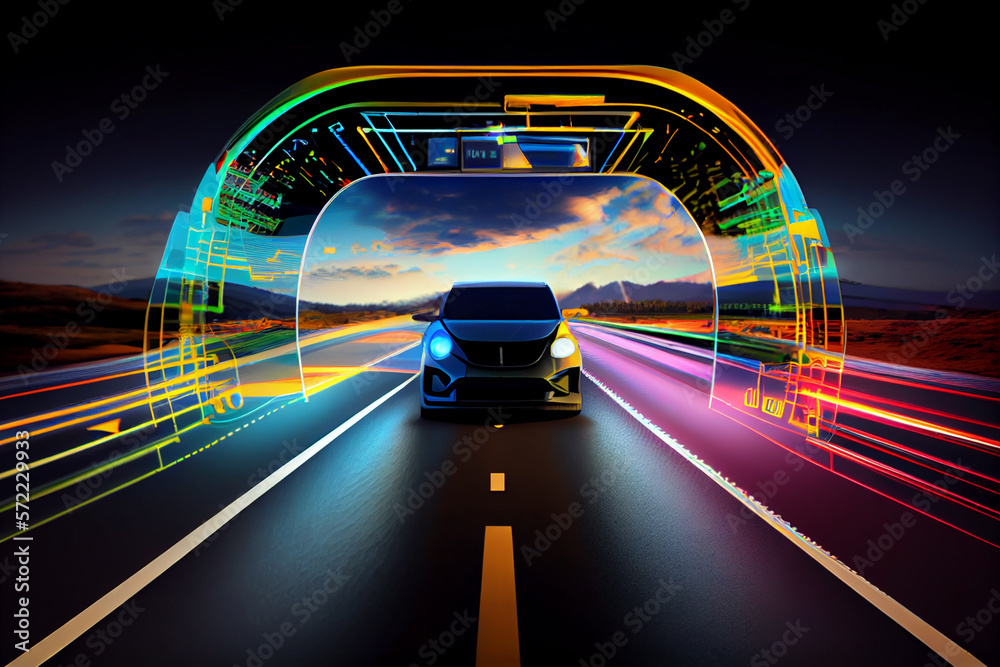 Intelligent transportation system (IoT) enabled smart car (HUD) concept
