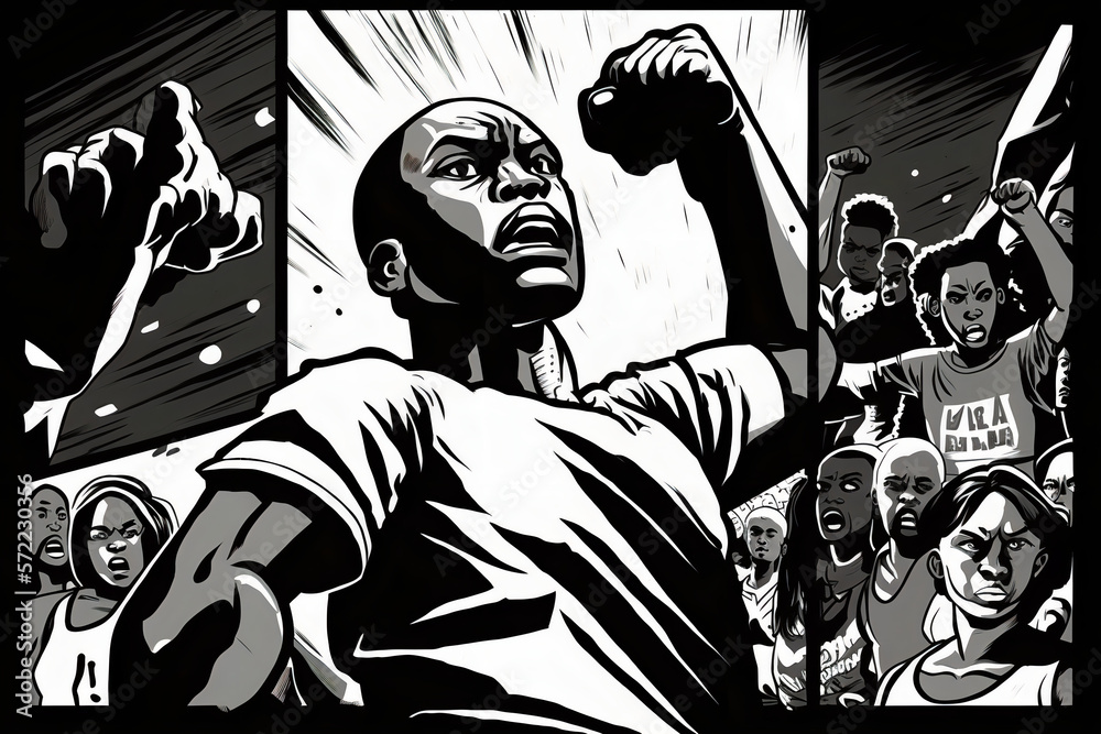 An empowering illustration of the Black Lives Matter movement ...