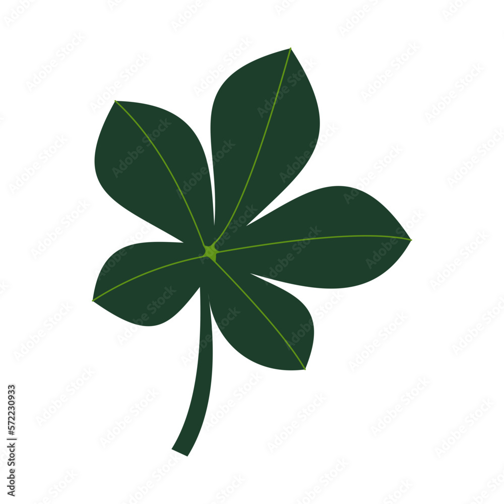 Flat Tropical Leaf Flat Tropical Leaf