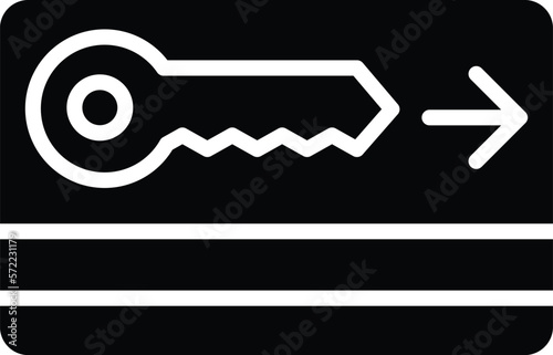 Key card Vector Icon Design Illustration