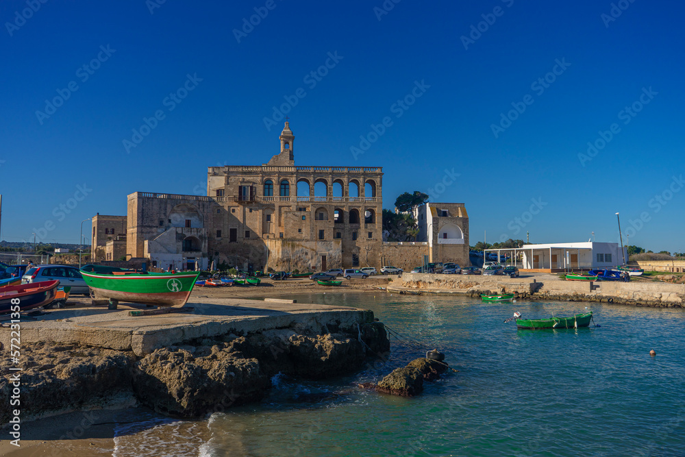 Benedictine Abbey of San Vito. Polignano a mare. Puglia. Italy. Benedictine Abbey of San Vito. Polignano a mare. Puglia. Italy.
