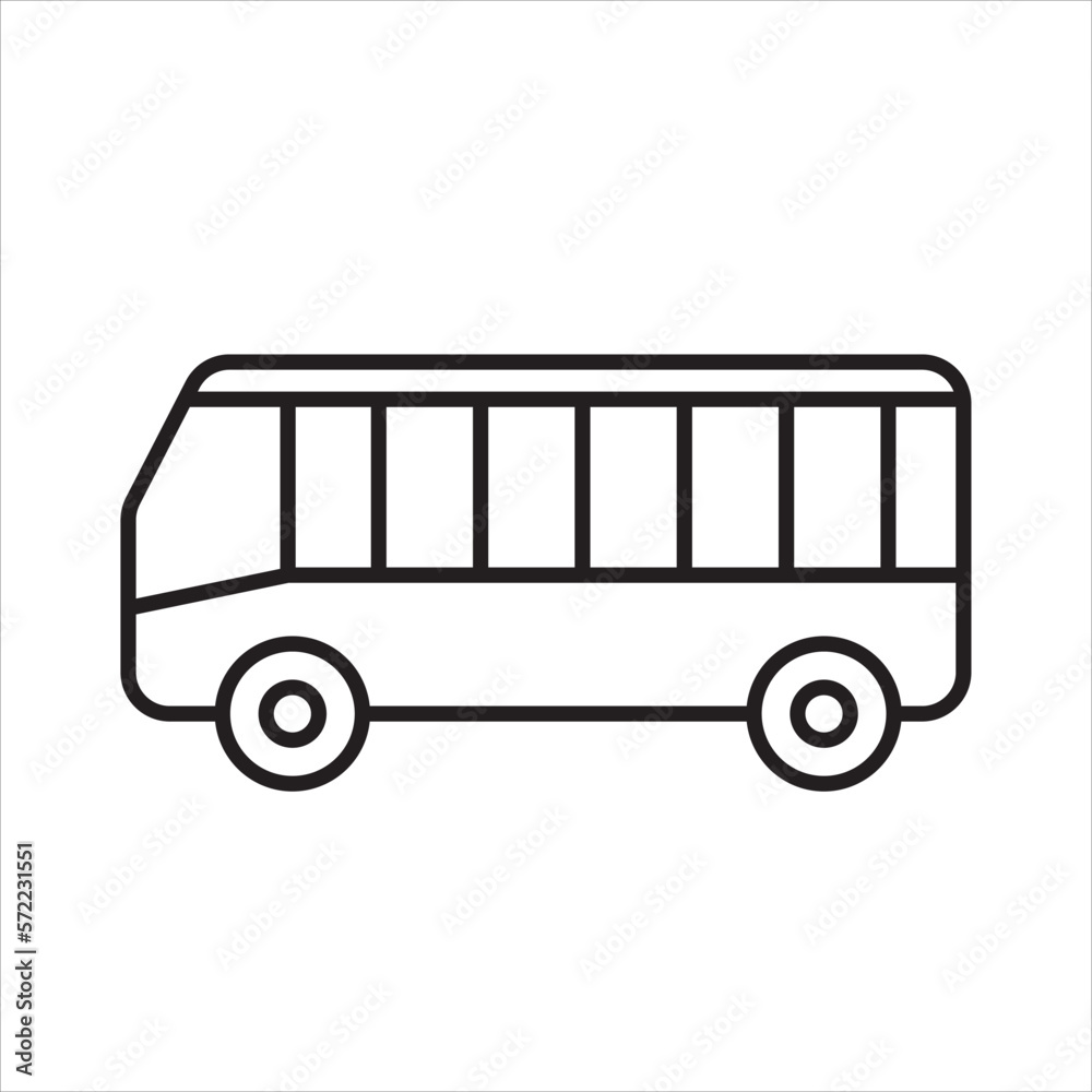 bus stop icon vector illustration