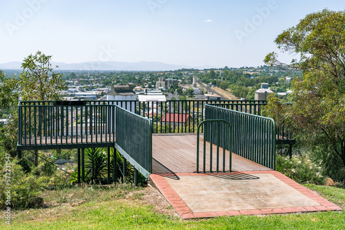 Gunnedah town lookout platform in New South Wales, Australia