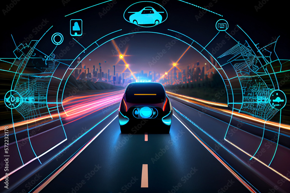 Intelligent transportation system (IoT) enabled smart car (HUD) concept