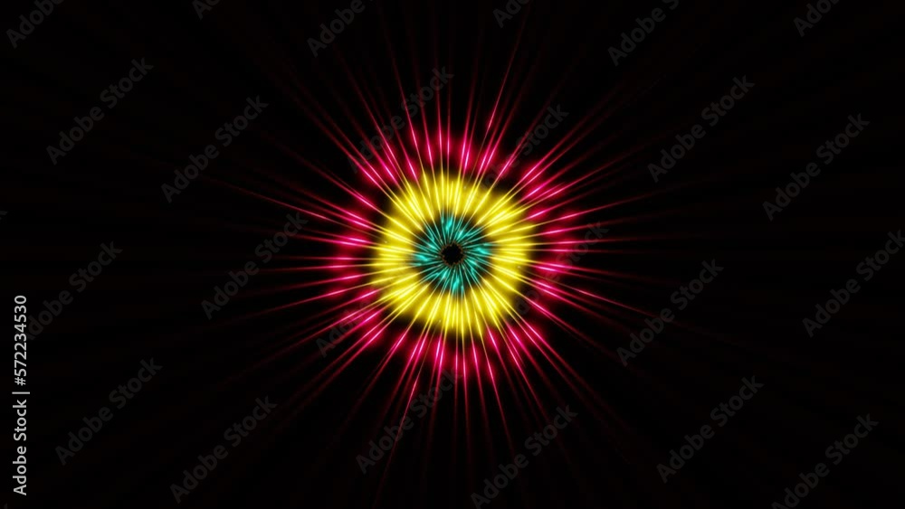 illuminated rotating sci-fi tunnel with lighting beams vj loop. High quality 4k footage illuminated rotating sci-fi tunnel with lighting beams vj loop. High quality 4k footage