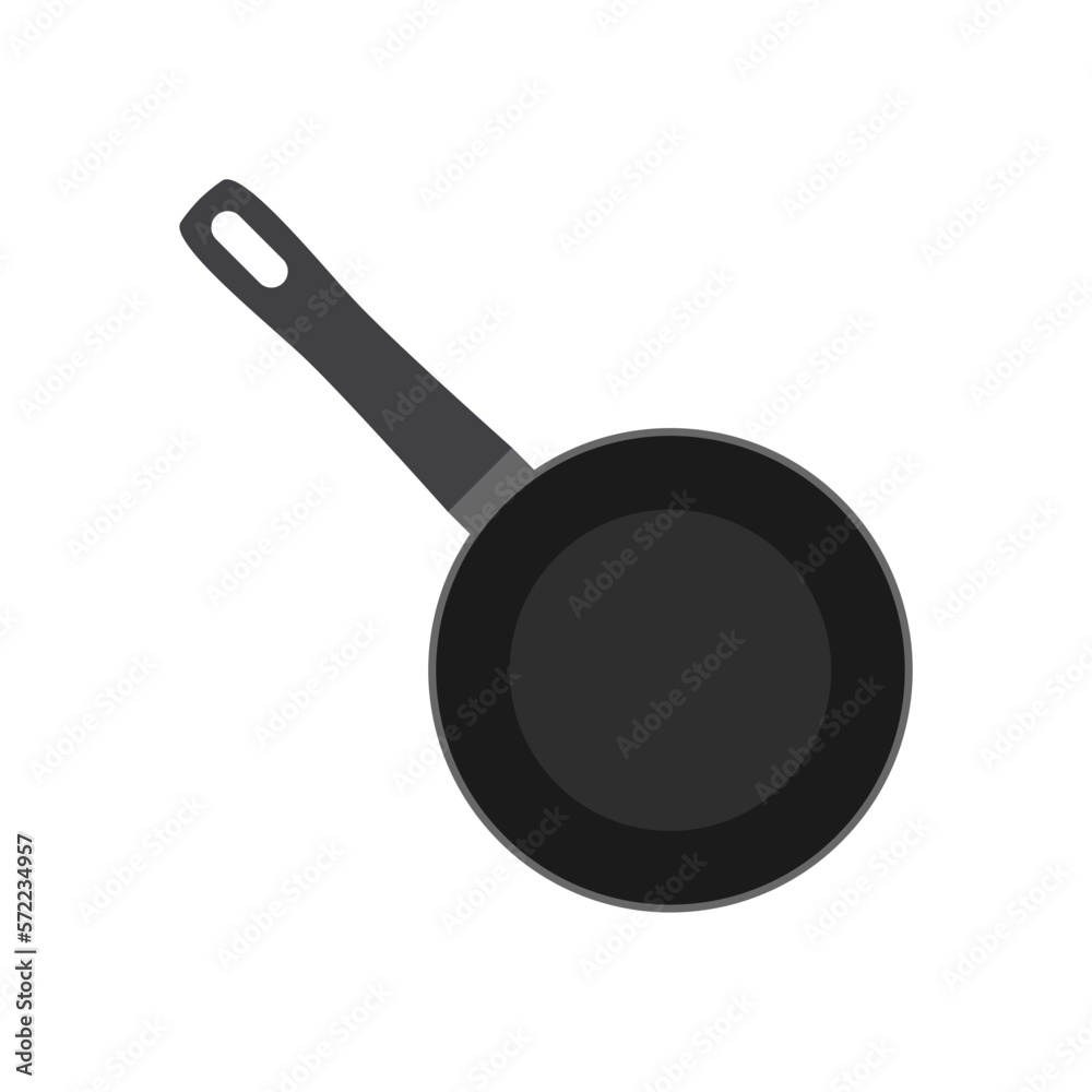 frying pan flat design vector illustration frying pan flat design vector illustration