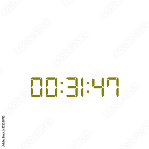 Digital clock icon vector design illustration.